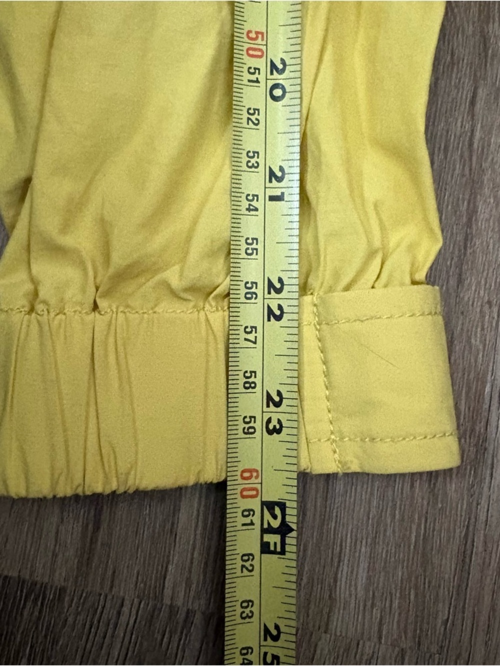 Eileen Fisher Long Anorak Windbreaker Jacket Women’s Petite S Yellow Zip Up Prep - Picture 14 of 14